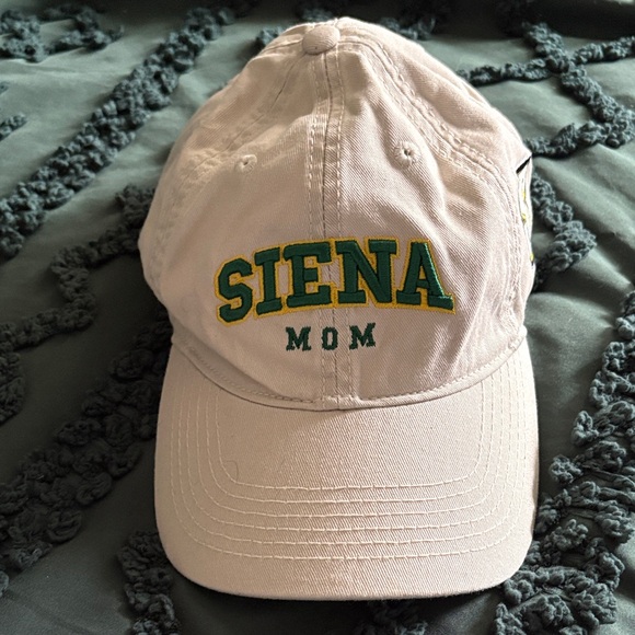 Accessories - White 'SIENA MOM' Embroidered Baseball Cap